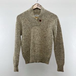 🐑Woolrich / Vintage Wool Sweater with Shawl Style Collar Sz S🐑